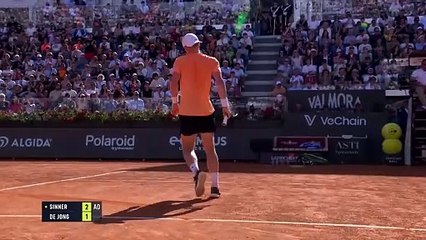 Sinner sees of De Jong to set up Cerundolo clash