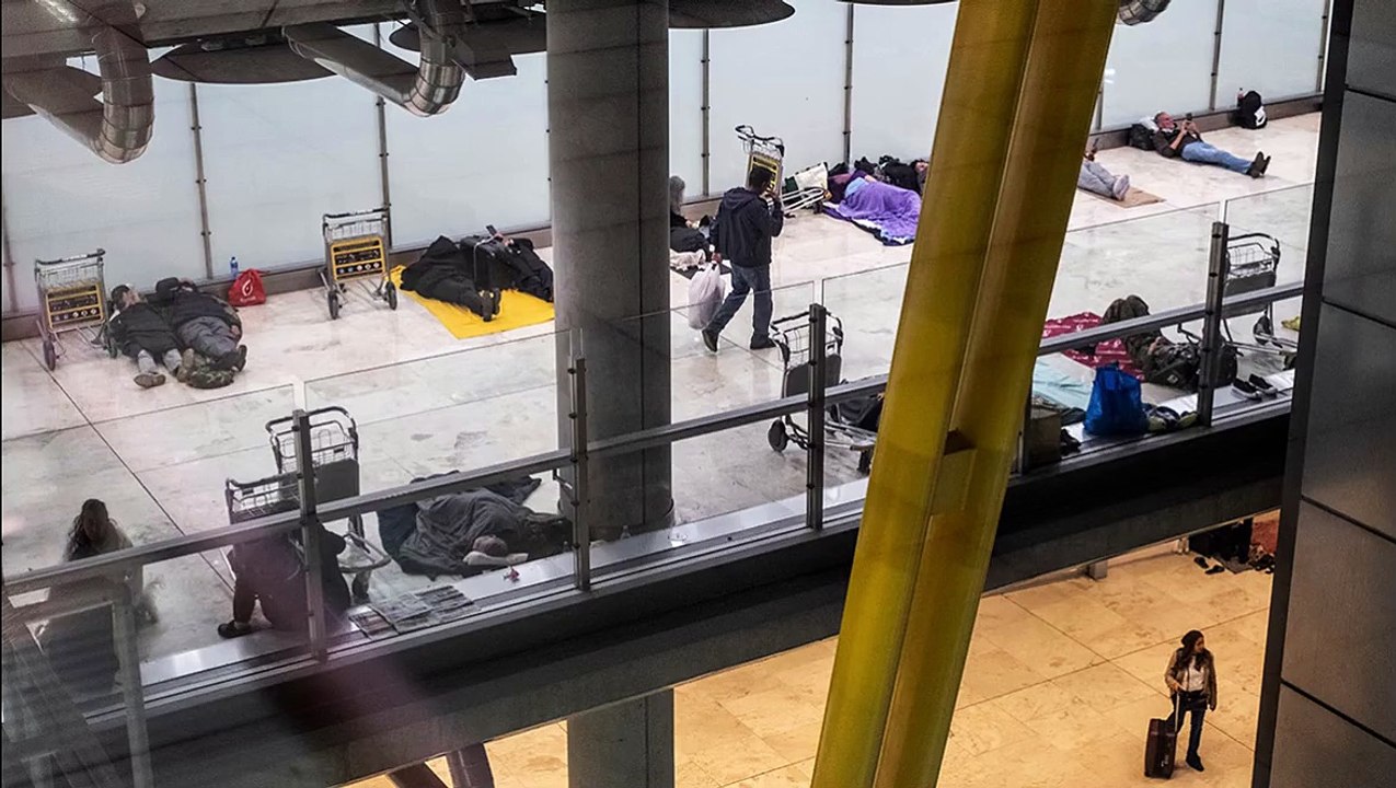 Sin techo aeopuerto de Barajas