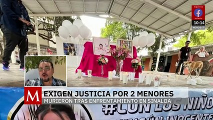 "Con los niños NO": familiares y amigos de menores asesinadas en Sinaloa exigen justicia