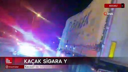 Kocaeli'de balyaların arasından binlerce kaçak sigara çıktı