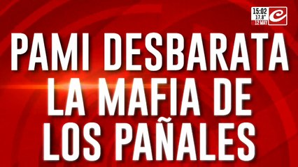 PAMI desbarata la mafia de los pañales