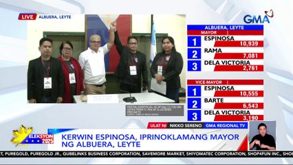Kerwin at RR Espinosa, iprinoklamang Mayor at Vice Mayor ng Albuera, Leyte | Eleksyon 2025