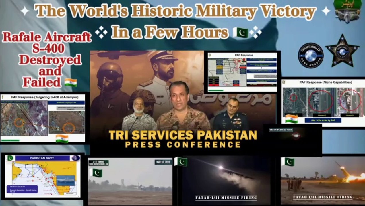 ✪ ISPR World's Historic Victory Press Conference ❖ India Defeated in Hours ✩ S-400 & Rafale Destroyed ✯