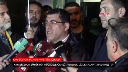 Nurettin Açıkalın: Kayserispor, hak ettiği noktaya ulaşacaktır