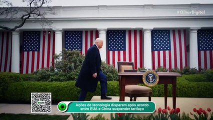 Ações de tecnologia disparam após acordo entre EUA e China suspender tarifaço