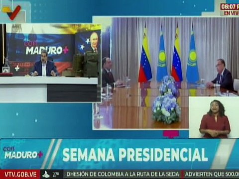 Presidente Maduro: Venezuela y Kazajistán desarrollarán una amplia agenda de cooperación conjunta