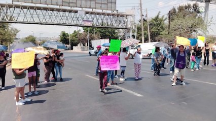 Protestan por falta de agua en Tlaquepaque y colapsan Carretera a Chapala