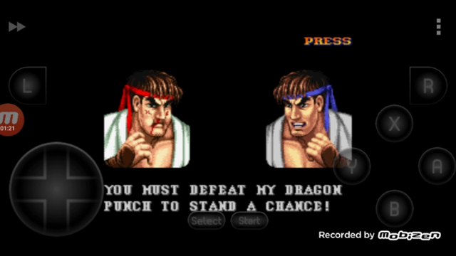 Street Fighter II Turbo: Hyper Fighting Ryu vs Ryu clone Ryu é derrotado por Ryu clone
