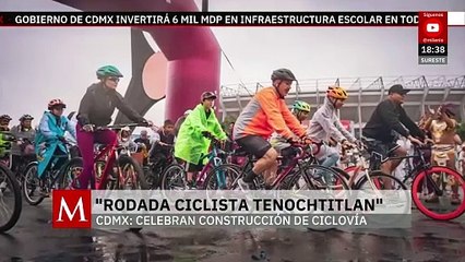 Realizan rodada ciclista en Tlalpan, CdMx por construcción de nueva ciclovía