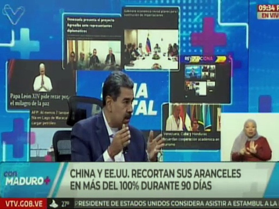 Presidente Nicolás Maduro: Trump no aguanto su guerra comercial contra China