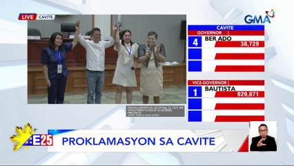 Ipinroklama na ang mga nanalo sa Cavite | Eleksyon 2025