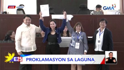 Mga nanalo sa ilang posisyon sa Laguna, ipinroklama | Eleksyon 2025