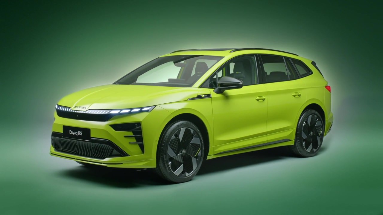 Der neue Skoda Enyaq RS und das neue Enyaq Coupé RS - Geschärftes Design mit typischen RS-Akzenten in Schwarz
