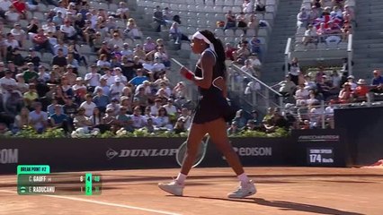 Gauff dispatches Raducanu to reach Rome last-eight