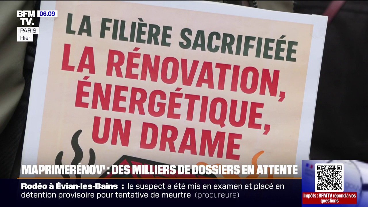 Rénovation énergétique: professionnels et particuliers manifestent à cause de retards de paiement de MaPrimeRénov'