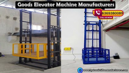 Goods Elevator Machine Manufacturers