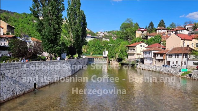 Cobbled Stone Streets of Sarajevo, and its Bosnian Coffee - Bosnia and Herzegovina
