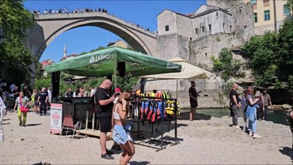 Mostar, The Beautiful Old Bridge Area (Stari Most) - Bosnia and Herzegovina