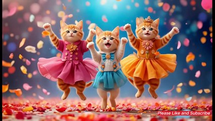 Dudi Dudi Dum Dum Full Song– Cute Dancing Baby Cats Song 🍼 | Kids Nursery Rhyme