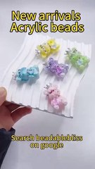 Bling Bling Cute Bear Acrylic Beads