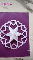 DIY Paper Art & Craft | How to Make Beautiful Paper Snowflakes at Home