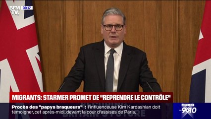Keir Starmer, le Premier ministre britannique, promet de "reprendre le contrôle" des frontières en réduisant l'immigration légale