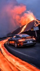 Epic Volcano Escape in a Porsche 911 – You Won’t Believe What Happens Next!