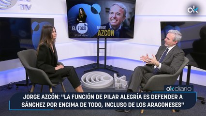 Jorge Azcón: "La función de Pilar Alegría es defender a Sánchez por encima de todo, incluso de los aragoneses"