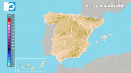 Mañana las tormentas regarán la mayor parte de nuestro territorio a excepción del suroeste y Canarias