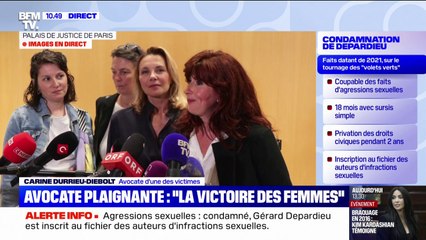 Gérard Depardieu accusé d'agressions sexuelles: "C'est une victoire pour toutes les femmes", assure l'avocate des victimes