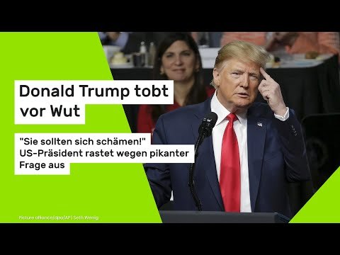 Donald Trump tobt vor Wut: Sie sollten sich schämen! US-Präsident rastet wegen pikanter Frage aus