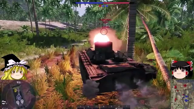 [Slow Game Commentary] Reimu and Marisa comment on War Thunder tank and fighter battle