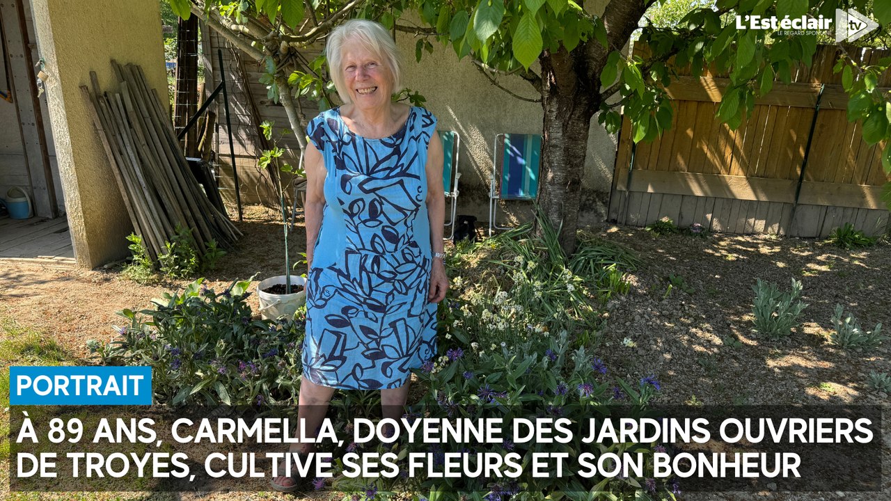 À 89 ans, Carmella, doyenne des jardins ouvriers de Troyes, cultive ses fleurs et son bonheur