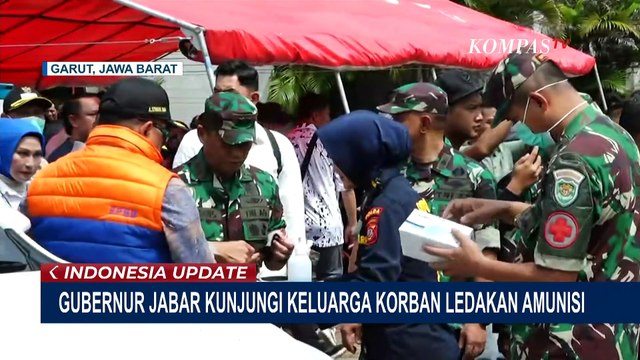 Dedi Mulyadi Beri Santunan Rp50 Juta ke Keluarga Korban Ledakan Amunisi di Garut