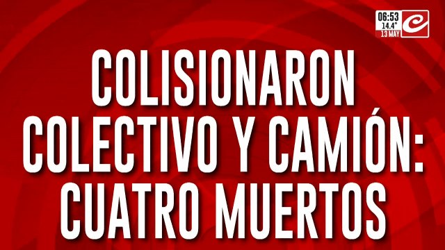 Accidente fatal en ruta 3: hay al menos cuatro personas muertas