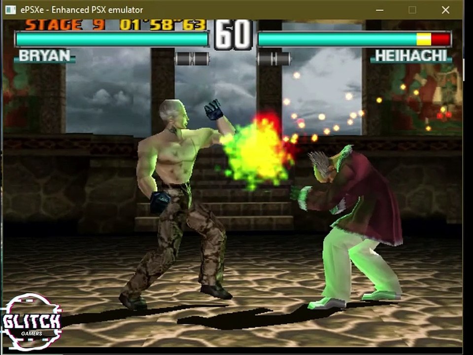 Tekken 3: Bryan vs. Heihachi battle