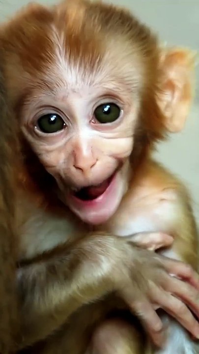 🐵 Adorable Baby Monkey Moments! 🥰 The Cutest Thing You’ll See Today! ❤️ #Shorts