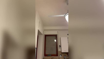 Terremoto a Napoli, il lampadario che oscilla paurosamente