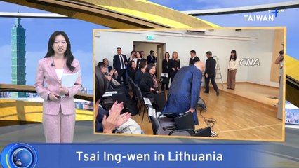 Tsai Calls for Deeper Cooperation Between Taiwan and Lithuania