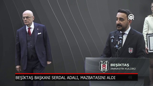 Beşiktaş Başkanı Serdal Adalı, mazbatasını aldı