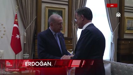 Cumhurbaşkanı Erdoğan, NATO Genel Sekreteri Rutte'yi kabul etti