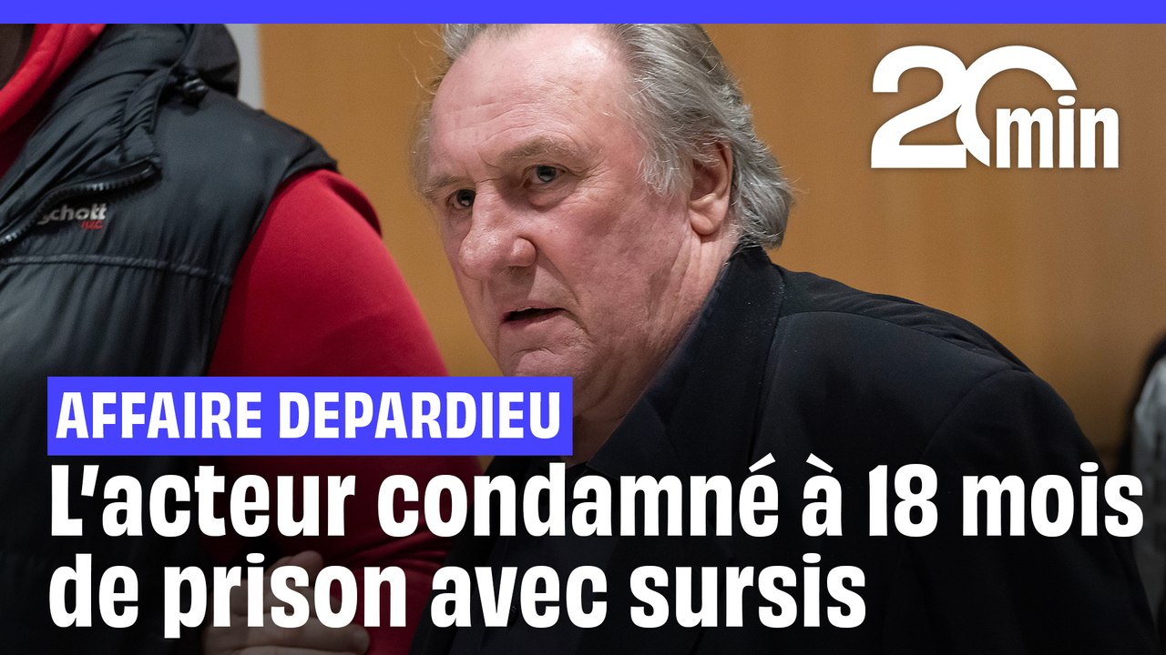 Gérard Depardieu condamné à 18 mois de prison avec sursis