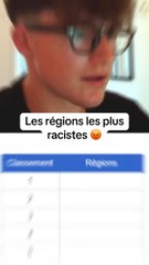 Les régions les plus racistes #region #classement
