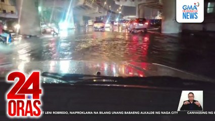 Bahagi ng Skyway, binaha kasunod ng malakas na pag-ulan kagabi | 24 Oras