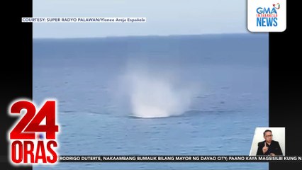 Waterspout o ipo-ipo, na-#HuliCam sa dagat ng Roxas, Palawan | 24 Oras