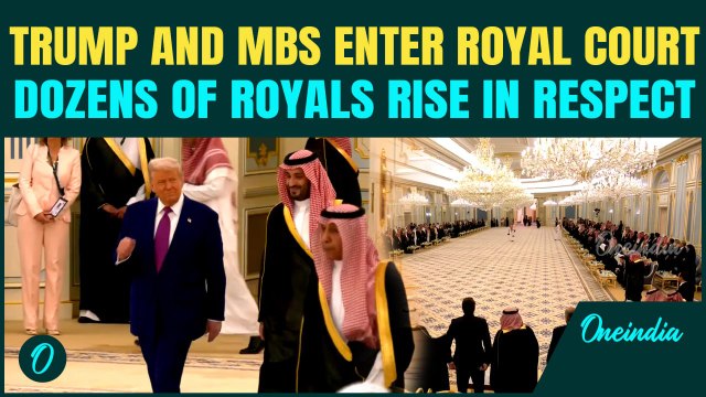 Trump and MBS Enter Royal Court; Dozens of Royals Stand, POTUS Greets with a Legendary Fist Bump