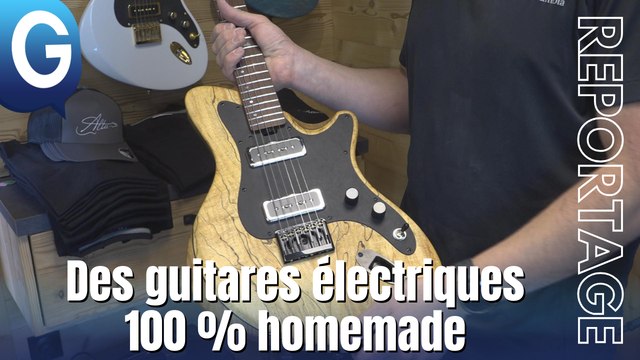 Reportage - Des guitares électriques artisanales fabriquées en Isère