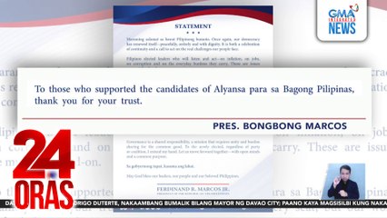 Mensahe nina Pres. Bongbong Marcos at Vice Pres. Sara Duterte sa nagdaang Eleksyon | 24 Oras