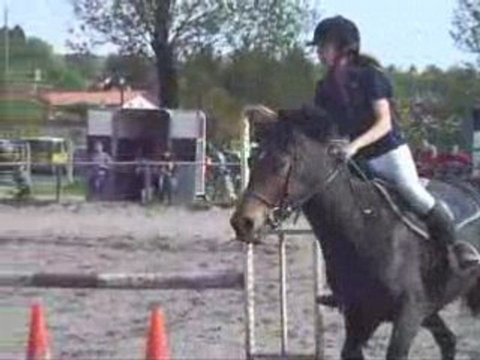 Loona et moi sur la 80 cm