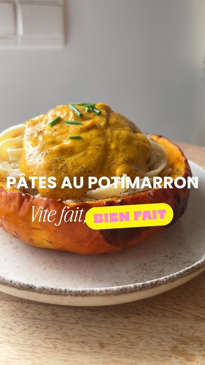 Pâtes au potimarron